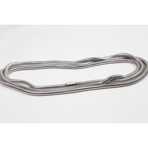 Vintage Silver Metal Belt Necklace Choker Statement Adjustable Chain Jewelry